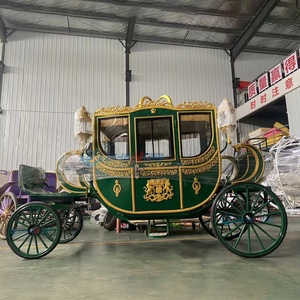 2026 Seats 6 Seats Sightseeing Horse Drawn Green Electric Carriage Wedding Carriage Customizable Color - Product Image 4