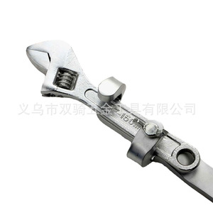 Adjustable Wrench 397mm Metric Industrial Grade Ratcheting Anti-Slip Handle Open End Tool - Product Image 4