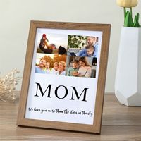 Personalisierter Fotorahmen „Meine tolle Mama“ mit rosa Schleife, Mama-Erinnerungsstück, Baby-Handabdruck-Bastelset, Geschenk für Neugeborene