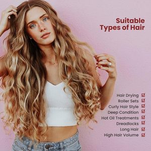 Accessoire de séchage capillaire doux avec bandeau - Idéal pour les soins capillaires profonds et le séchage des cheveux - Product Image 6