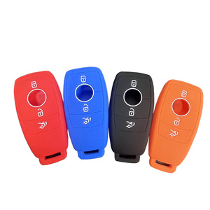 Crh Silicone xe từ xa <span class=keywords><strong>Key</strong></span> Fob Bìa trường hợp Tương thích với Mercedes Benz một C E S G CLASS GLC Cle CLA GLS phụ kiện chìa khóa xe - Product Image 5