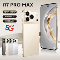 Venta al por Mayor de Teléfonos Móviles I17 Pro Max Recién Llegados a Bajo Precio, Versión Global con Doble SIM, Teléfono Inteligente I17ProMax de 8GB+256GB
