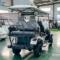 Robetaa Kereta Golf Listrik 6-Kursi Kustom dengan Motor AC dan Baterai Lithium untuk Wisata dan Berburu