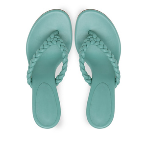 Thong Braid <strong>Yellow</strong> Blue <strong>Shoes</strong> Summer Women Slides Sandals slippers Flip Flops Slides slippers - Product Image 6
