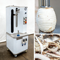 Gemotoriseerde fruit- en groenteschiller voor taro, pompoen, ananas, mango en jackfruit 220V/380V 1000W