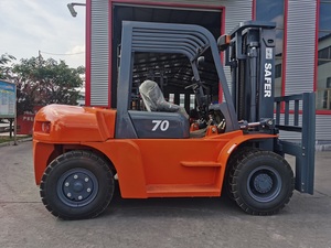 Carretilla elevadora diésel SAFER de 8 toneladas con capacidad de elevación 8 T <span class=keywords><strong>10T</strong></span> Altura de elevación 3m a 6m Tipo de combustible Diesel con mástil Mástil de 2 etapas <span class=keywords><strong>10t</strong></span> 6m Carretilla elevadora - Product Image 4