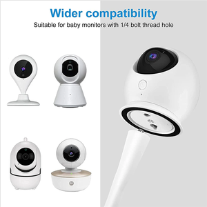 ขาตั้งกล้องวงจรปิดซิลิโค<span class=keywords><strong>น</strong></span>สีขาวดำ แบบยืดหยุ่<span class=keywords><strong>น</strong></span>ยาวขึ้<span class=keywords><strong>น</strong></span> ใช้กับกล้อง IP ได้  ติดตั้งง่ายไม่ต้องเจาะ ใช้กับราวเปลเด็ก ใช้ได้กับโต๊ะหรือเตียง - Product Image 4