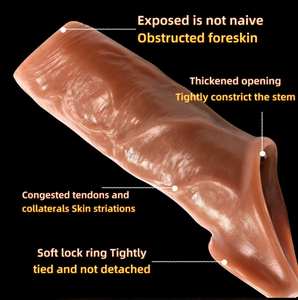 Vente chaude usine : Préservatif masculin réaliste vibrant en silicone liquide de haute qualité, avec pointes, pour retarder l'éjaculation et épaissir, pour adultes - Product Image 1