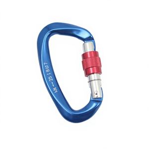 Mosquetón de Aluminio de 25KN para Escalada, Tipo D, con Bloqueo Automático, Hebilla de Liberación Rápida, Fabricado en Aluminio de Aviación - Product Image 1
