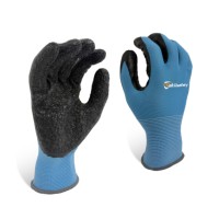 Gants en latex enduit de polyester, 13 jauges, antidérapants, respirants, pour le jardinage