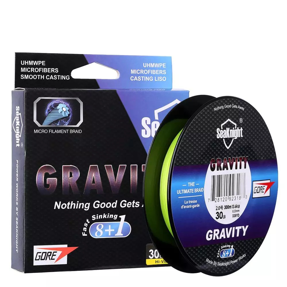 Seaknight Gravity G9 9-Strang Schnell Sinkende PE-Angelschnur 300m 8+1  Hochfeste Geflochtene Angelschnur GTX-Faser| Alibaba.com