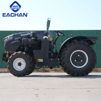 Tractor Compacto de Alta Calidad de 80 HP, Maquinaria Agrícola, Tractores de Ruedas con Neumáticos de Goma 4x4, Tractores Nuevos con Transmisión por Cadena