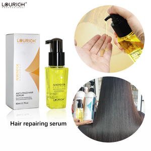 Sérum réparateur pour cheveux Huile d'amande Huile d'argan Kératine verte Nourrit et répare les cheveux secs et emmêlés abîmés - Product Image 5