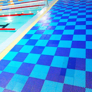 Pvc פלסטיק נגד החלקה בריכה רצפה מחצלת שטיפה מודולרית עיצוב עבור בריכת שחייה מקורה/חיצונית - Product Image 3