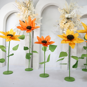 T74 MSH New <strong>Design</strong> 3D <strong>Artificial</strong> Giant Flower Large Paper Flower Sets Rose <strong>Customized</strong> Colors <strong>Peony</strong> Giant Plants Wedding Decor - Product Image 2