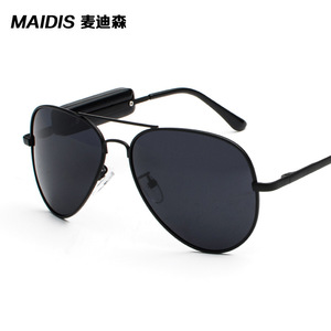 Maidis Aviator Sunglasses Polarized UV400 For Driving Unisex Black Rimmed - Product Image 1