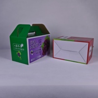 Emballage en carton personnalisé, carton écologique, boîtes d'expédition en papier kraft multicolores, aliments, fruits