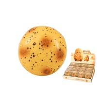 Balle Squishy Fait Main Kawaii en Forme de Pomme de Terre avec Blocs à l'Intérieur, Jouet à Presser Sonore aux Couleurs de Fruits pour Enfants et Adultes