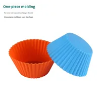 Moule de cuisson en silicone de qualité alimentaire - Résistant à la chaleur pour gâteaux, puddings, muffins - 1 pièce - Lavage à la main uniquement - Créatif pour la maison