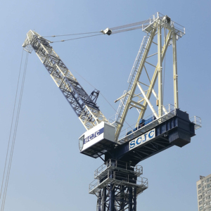 50m JIB <span class=keywords><strong>PLC</strong></span> Kiểm soát năng lượng thấp sử dụng động cơ bánh răng mang chứng nhận ISO 9001 12 tấn công suất thông minh <span class=keywords><strong>luffing</strong></span> JIB cẩu tháp - Product Image 1