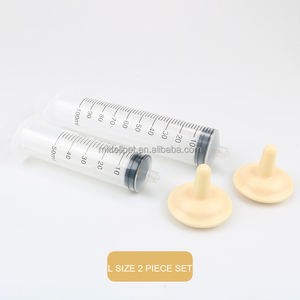 Tétine d'alimentation <span class=keywords><strong>pour</strong></span> chatons et chiots, sucette d'alimentation en silicone <span class=keywords><strong>pour</strong></span> animaux de compagnie et faune - Comprend 1 ml à 100 ml, convient à tous les âges - Product Image 3