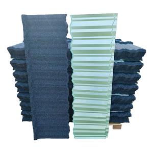 Tejas Metálicas Premium Entrelazadas con Fijación Oculta, <span class=keywords><strong>Techo</strong></span> de Acero Recubierto de Piedra con Aspecto de <span class=keywords><strong>Pizarra</strong></span> Plana - Product Image 1