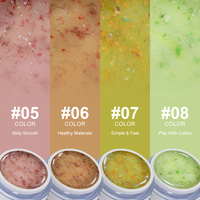 CAIXUAN Gel de Construction Printemps Inflorescence Sans HEMA ni TPO, Gel Dur Autolissant à Faible Chaleur, Gel d'Extension pour Ongles