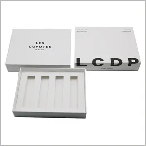 GMI Paquet de quatre boîtes d'emballage de parfums personnalisées avec inserts en papier