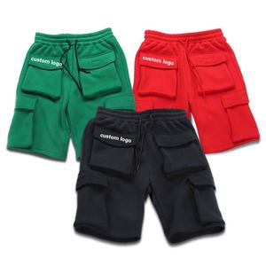 กางเกงขาสั้นผู้ชายคุณภาพสูงทรงคอมเพรสชั่น สไตล์ฮิปฮอป สตรีทแวร์ มีกระเป๋าหลายช่อง กางเกงคาร์โก้สำหรับออกกำลังกาย - Product Image 1