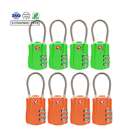 Cadenas en alliage de Zinc à 3 chiffres pour bagages de voyage, sac de valise, serrure à combinaison de câble TSA