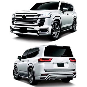 2021 for for Land Cruiser LC300 Body Kit Front & Rear Lip PP Bumper with Tow <b>Hook</b> Wheel Trim for LC300 Model <b>Car</b> - Product Image 6