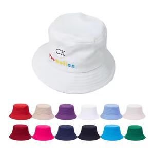 All Over Print Pattern Custom Promotional White Bucket Hats Blank Caps for Advertising
