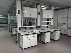 Meuble de laboratoire modulaire Baitu Mobile Water Gas <span class=keywords><strong>Elec</strong></span> avec colonne utilitaire pour universités, laboratoires pharmaceutiques et chimiques - Product Image 3