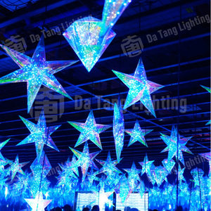 Ornements de Noël personnalisés en diamant irisé avec lumières pour centres commerciaux, hôtels, événements et décorations suspendues de fêtes - Product Image 5