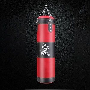 QUTENG <span class=keywords><strong>Sac</strong></span> <span class=keywords><strong>de</strong></span> <span class=keywords><strong>frappe</strong></span> sur pied robuste <span class=keywords><strong>de</strong></span> 100 cm pour enfants et adultes, en tissu Oxford et cuir PU, rotation à 360°, fermeture élastique murale - Product Image 5