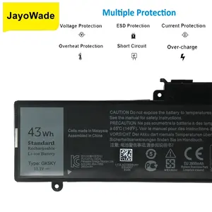 Batería de portátil <span class=keywords><strong>GK5KY</strong></span> de fábrica para DELL Inspiron 13 "7000 Series 7347 7348 7352 7353 7359 11" 3147 3148 15 "7558 04K8YH 43WH <span class=keywords><strong>GK5KY</strong></span> - Product Image 3