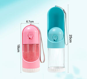 Taşınabilir çevre dostu köpek su şişesi dağıtıcı çok fonksiyonlu açık seyahat içme arkadaşı ile katı hayvan desen - Product Image 6