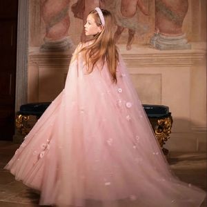 Abiti da Damigella Personalizzati con Fiori per Matrimonio, Scintillanti con Decorazioni Floreali 3D, Splendidi Abiti da Principessa per Feste di Compleanno, Banchetti e Balli - Product Image 4