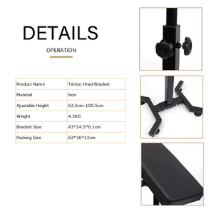 Adjustable Tattoo Arm Rest Workbench Detachable Display <b>Table</b> Height Angle Hand Bracket for Permanent <b>Makeup</b> Studio - Product Image 6