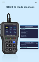 Venta caliente YM519 2,8 pulgadas automotriz OBDII escáner herramienta de diagnóstico de coche de plástico con lecturas de potencia de batería detecta códigos de falla de coche