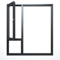 Ventana Abatible de Aluminio con Doble Acristalamiento, Aislamiento Térmico, Insonorización y Fácil Limpieza para Comedor