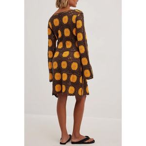 Vestido de Ganchillo Ligero de Punto, Diseño Recién Llegado, Vestido Informal de Ganchillo - Product Image 4