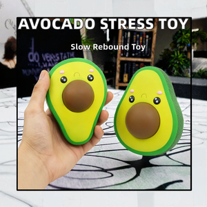 12.7cm PU Slow <b>Rebound</b> Avocado Stress Relief Squishy Squeeze Toy Decompression Soft Fruit Model Unisex Promotional Gifts Girls - Product Image 2