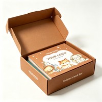 Boîte d'emballage cadeau pliable en papier coloré en gros, boîte d'emballage de livres de haute qualité, boîte d'emballage de livres avec impression numérique