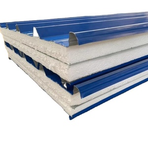 Panel sándwich EPS de acero aislado de 50mm, espuma de poliuretano insonorizada, techo de pared, <span class=keywords><strong>aislamiento</strong></span> de edificios exteriores, núcleos XPS/<span class=keywords><strong>PIR</strong></span> - Product Image 3