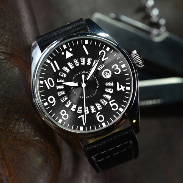 VA VA VOOM Wholesale Price Custom Logo Private Label Fashion 3 Bar Waterproof Japanese Quartz Movement Wrist Watch for Man VA210