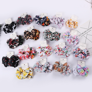 Past Zoete Meisjes Bullet Stof Hairring Super Zachte Hoge Stretch Chouchou Groothandel <span class=keywords><strong>Fancy</strong></span> Bulk Meisjes Chouchou - Product Image 2