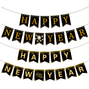Striscioni di carta a forma di lettera all'ingrosso per 2026 decorazione del partito di <span class=keywords><strong>capodanno</strong></span> - Product Image 1