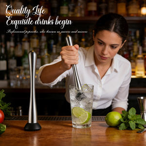 Prix de gros Agitateur métallique réutilisable <span class=keywords><strong>Pilon</strong></span> Acier inoxydable Bâton de pressage écrasé <span class=keywords><strong>Marteau</strong></span> à glace Taille épaisse <span class=keywords><strong>Pilon</strong></span> - Product Image 6