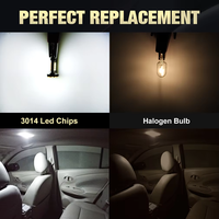 1/10 Stück W5W T10 LED-Birnen Canbus 3014 34SMD 12V 6000K 194 168 LED Kartenleuchten Innenraumbeleuchtung Parklicht Auto Signallampe Weiß